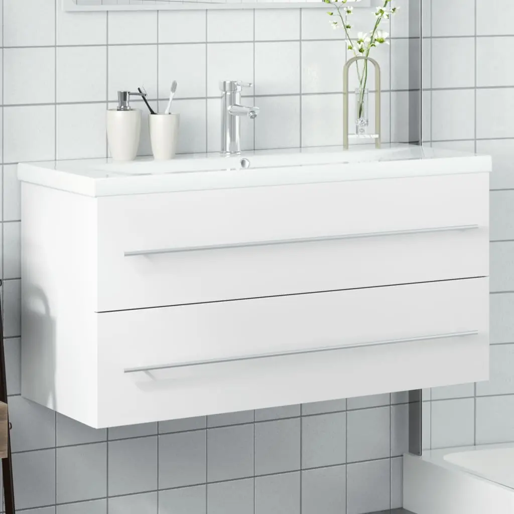 Mobile da Bagno con Lavabo Bianco