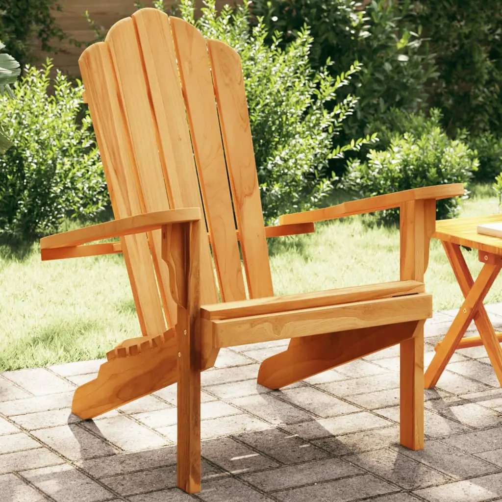 Sedia Adirondack da Giardino 77x78x95 cm Legno Massello di Teak