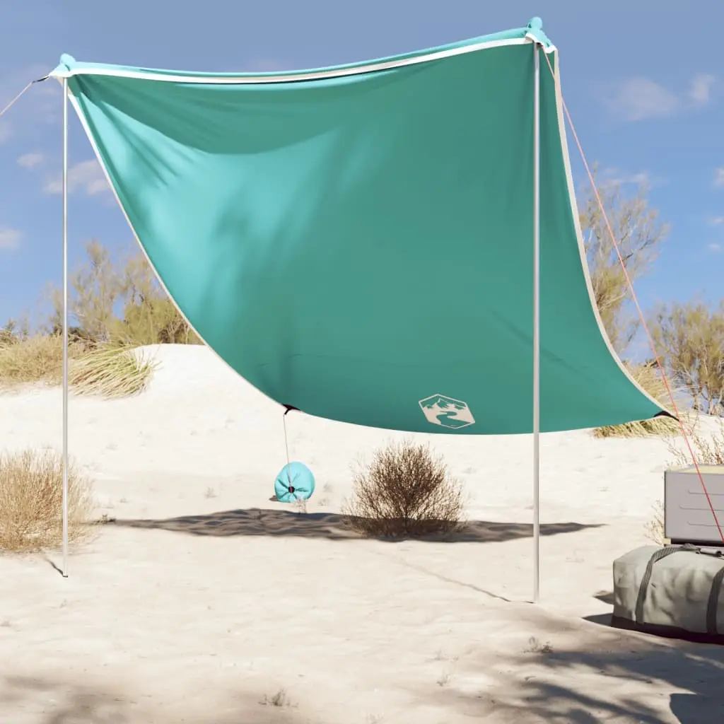 Baldacchino da Spiaggia con Ancore per la Sabbia 214x236 cm