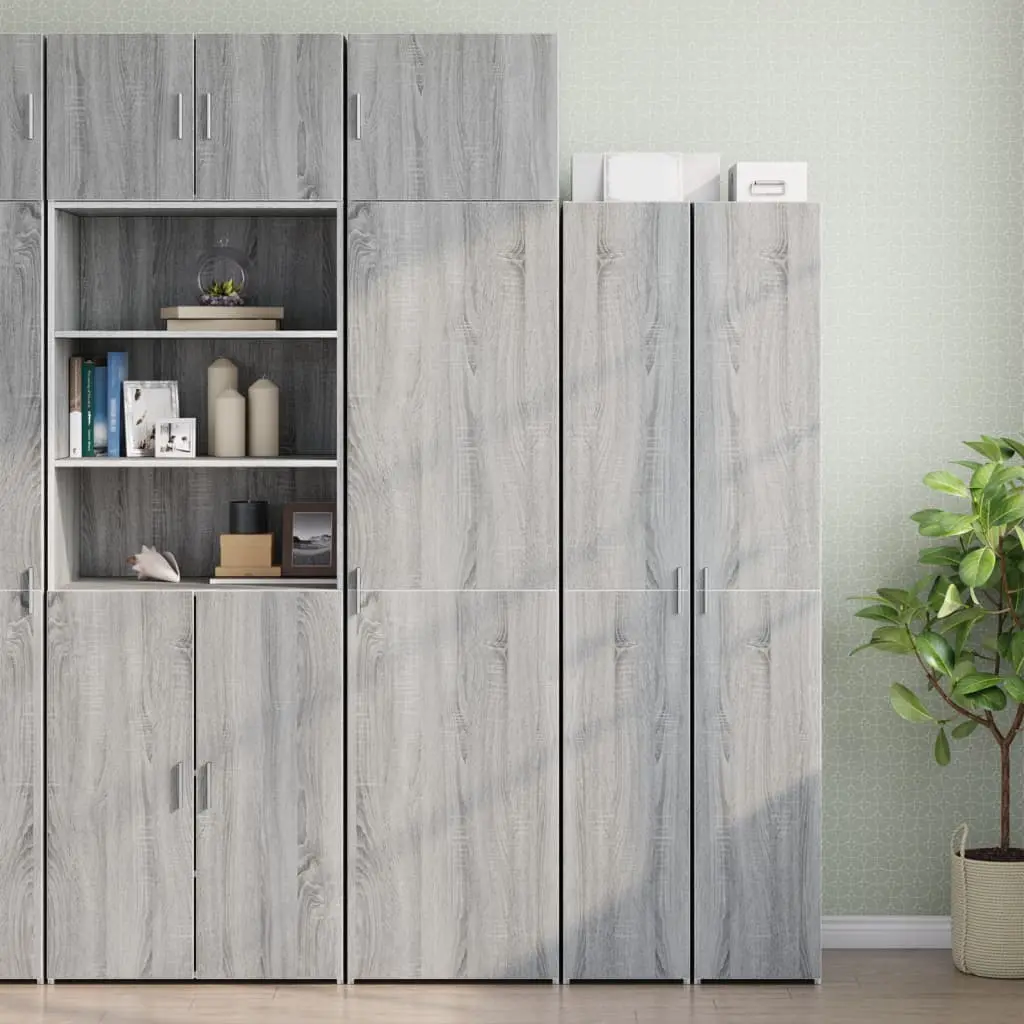 Mobile Sottile Grigio Sonoma 50x42,5x225 cm in Truciolato