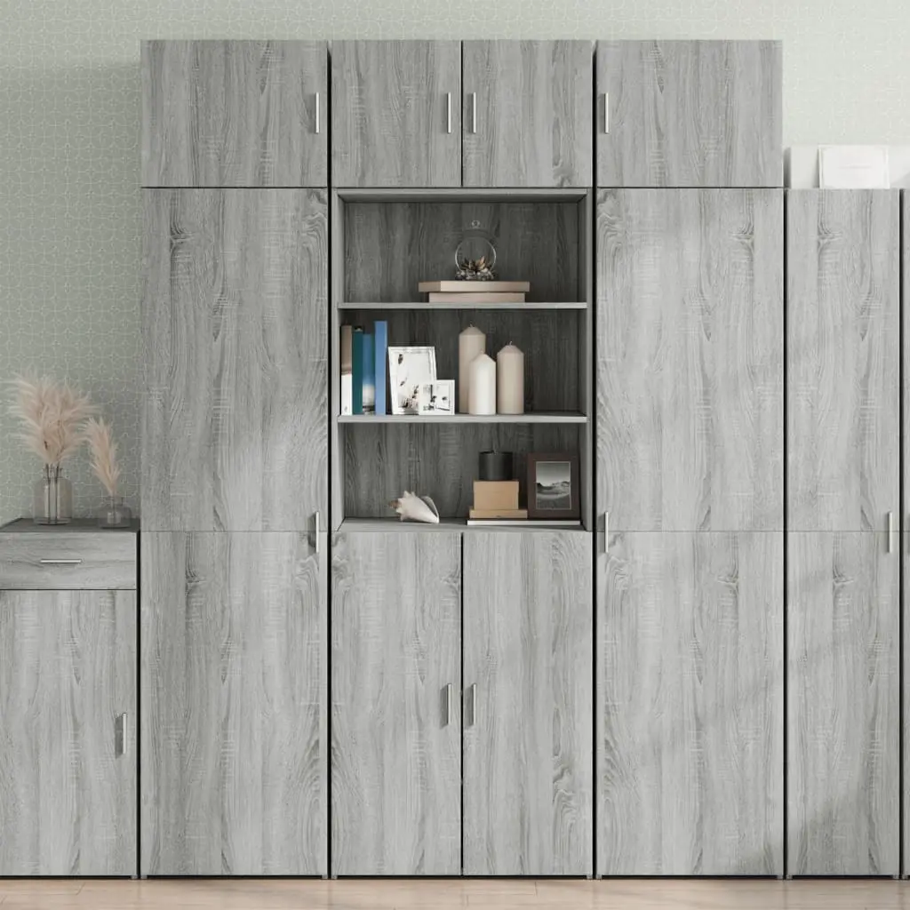 Armadietto Grigio Sonoma 70x42,5x225 cm in Truciolato