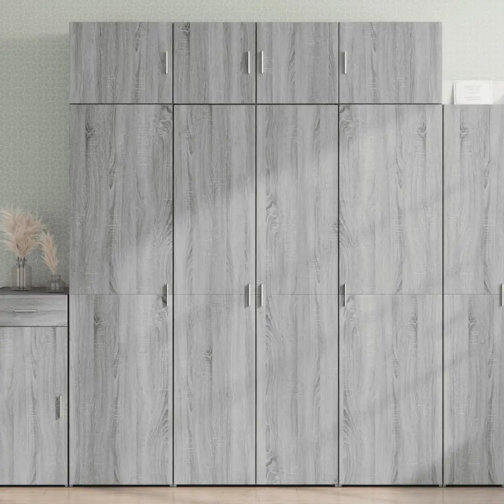 Armadietto Grigio Sonoma 80x42,5x225 cm in Truciolato