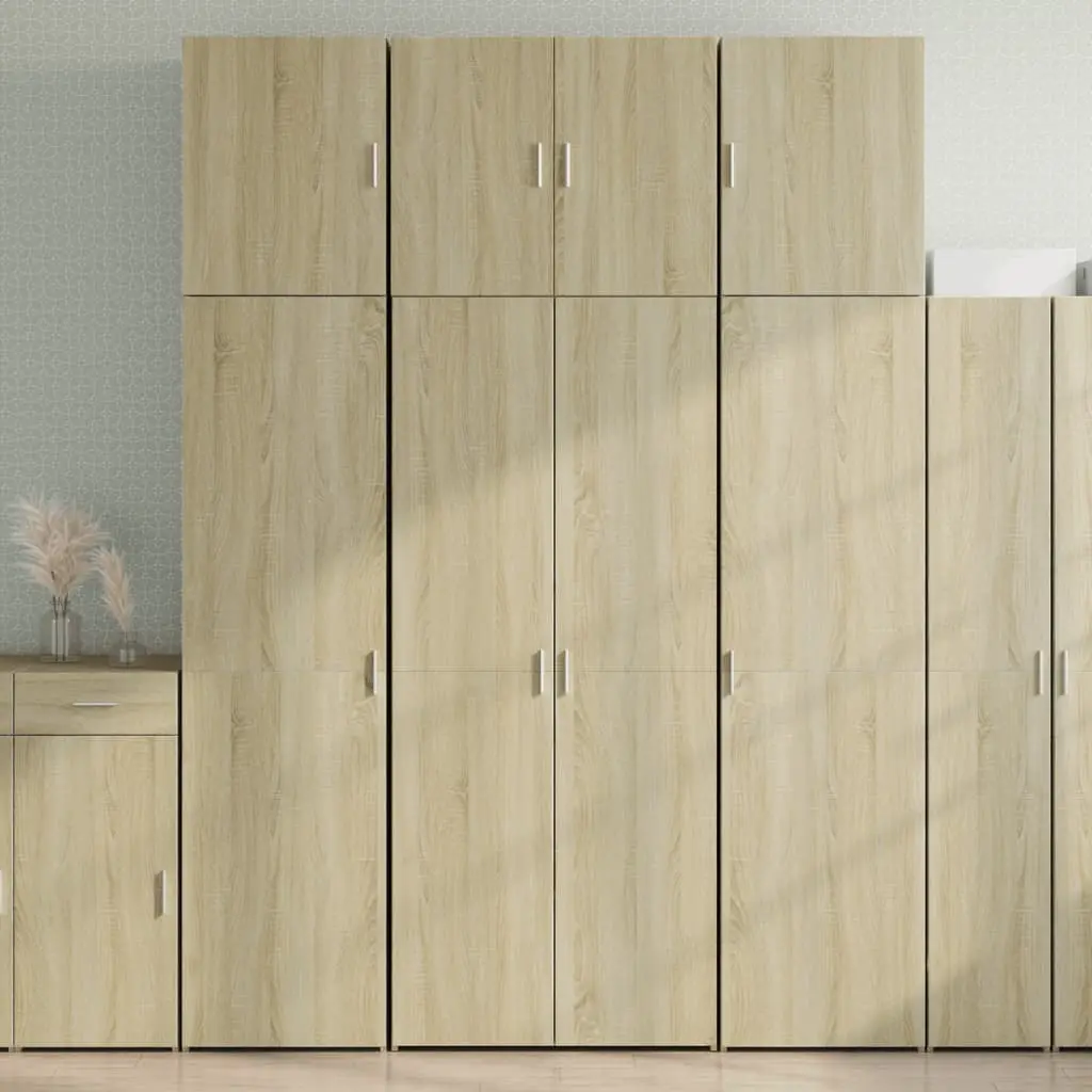 Credenza Rovere Sonoma 80x42,5x249 cm in Legno Multistrato