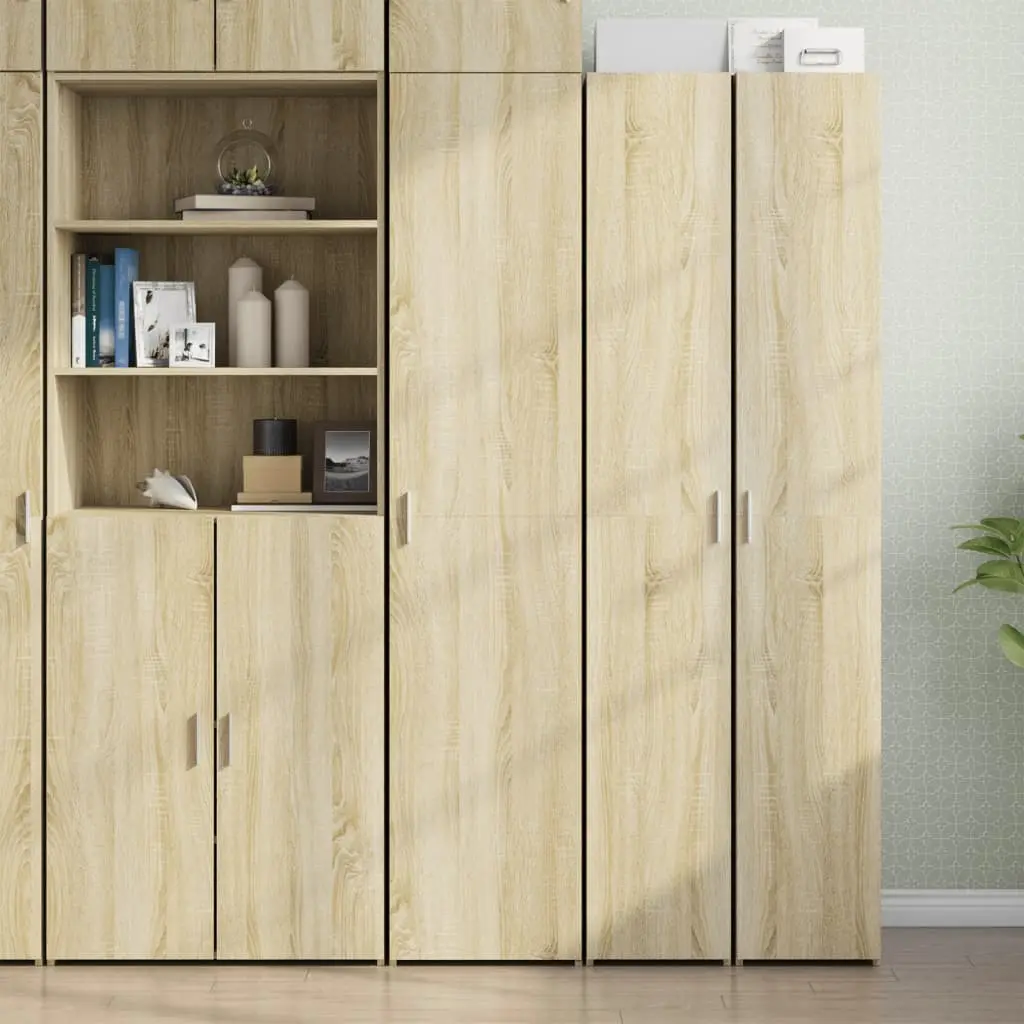 Credenza Rovere Sonoma 40x42,5x185 cm in Legno Multistrato