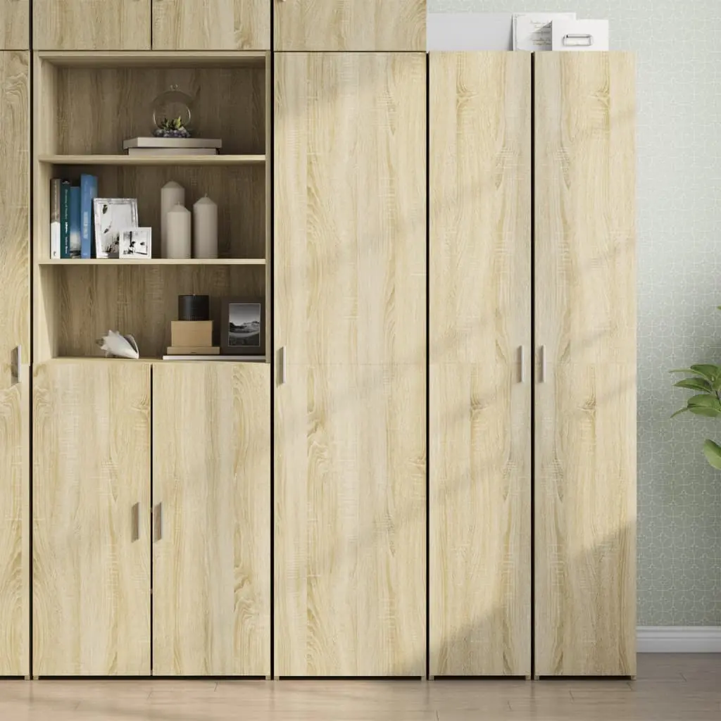 Credenza Rovere Sonoma 45x42,5x185 cm in Legno Multistrato