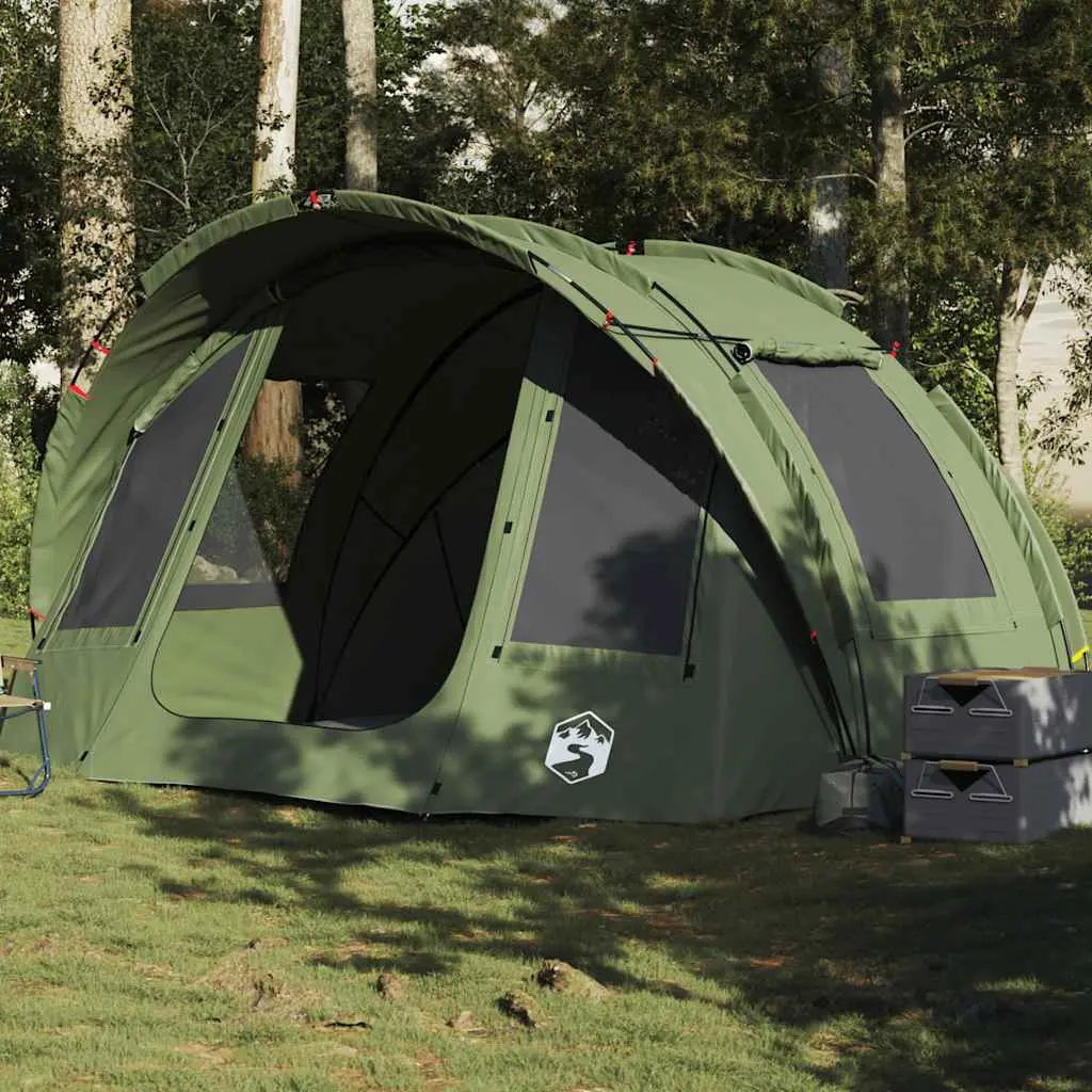 Tenda da Pesca per 2 Persone Verde Oliva Impermeabile