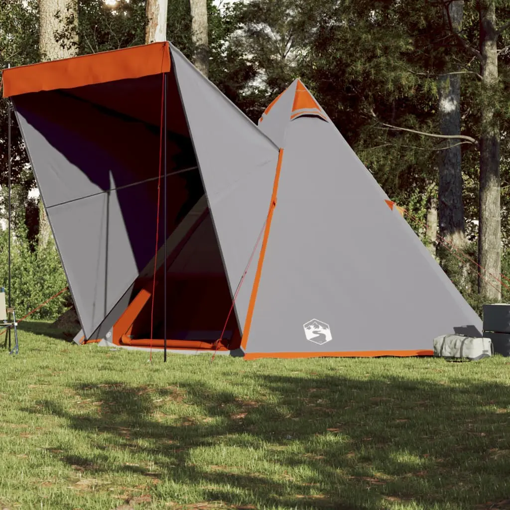 Tenda Familiare Tipi per 6 Persone Grigia Impermeabile