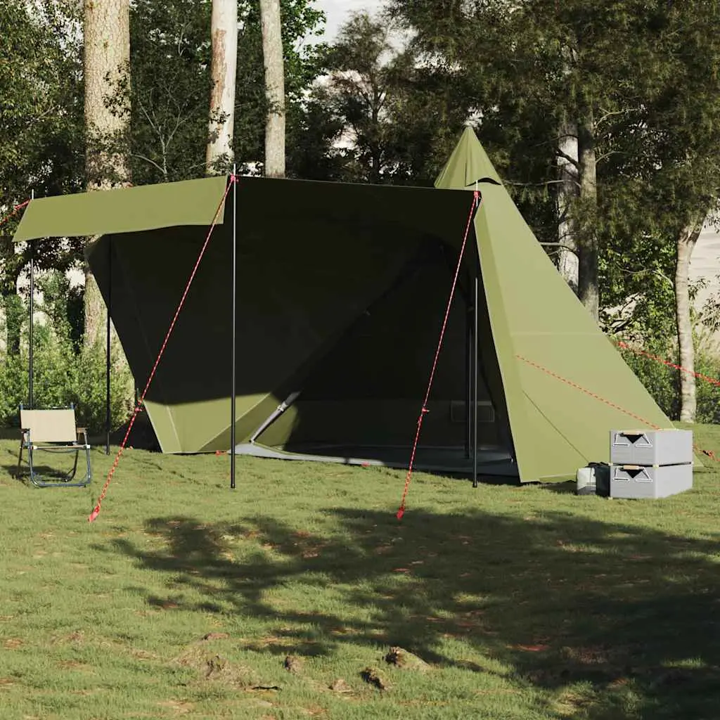 Tenda Familiare Tipi per 6 Persone Verde Oliva Impermeabile