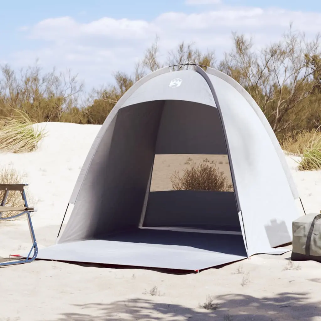 Tenda da Spiaggia 3 Persone Grigia Impermeabile