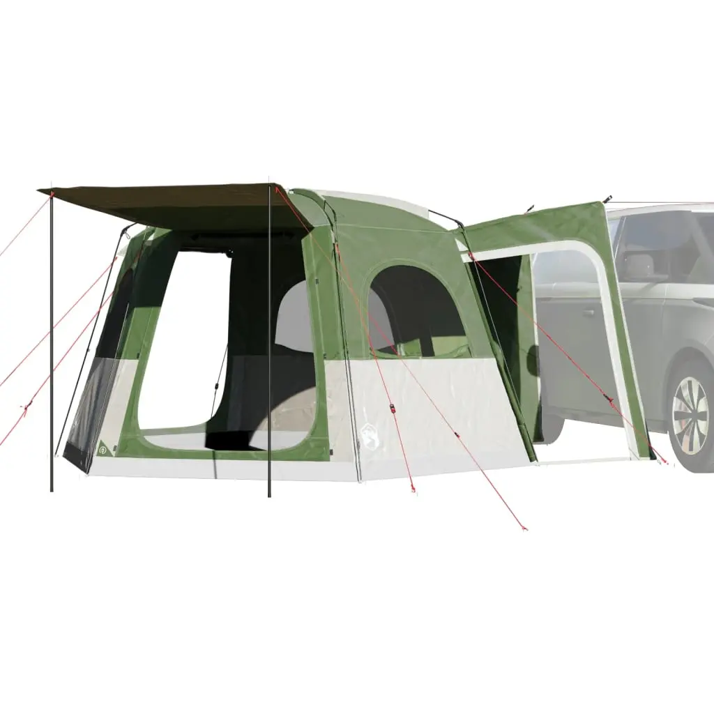 Tenda da Campeggio per Auto per 4 Persone Verde Impermeabile