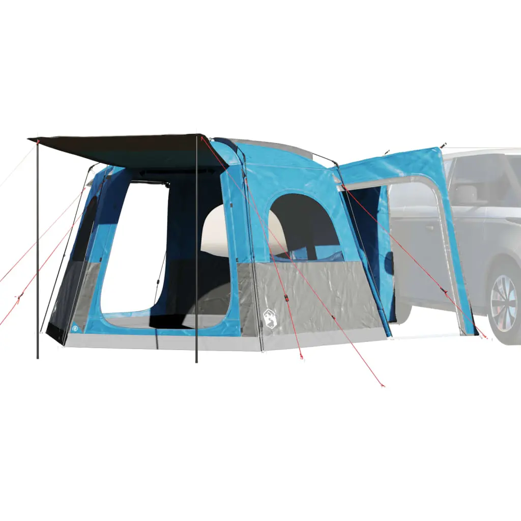 Tenda da Campeggio da Auto per 4 Persone Blu Impermeabile