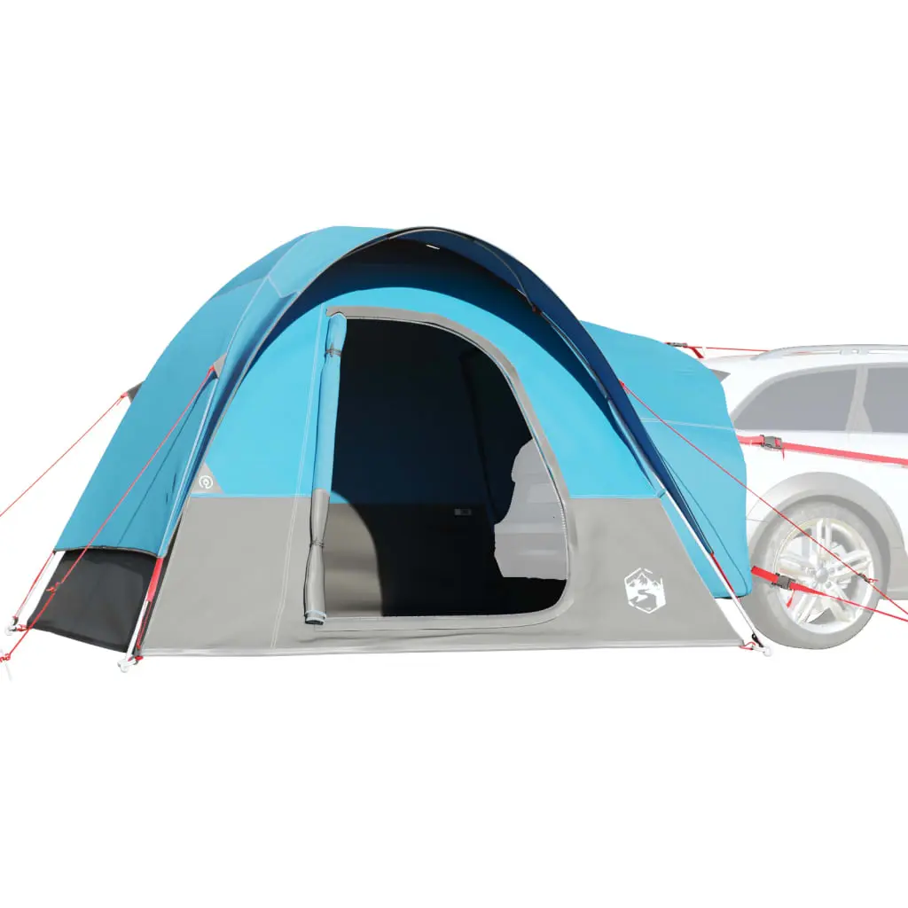 Tenda da Campeggio per Auto per 4 Persone Blu Impermeabile