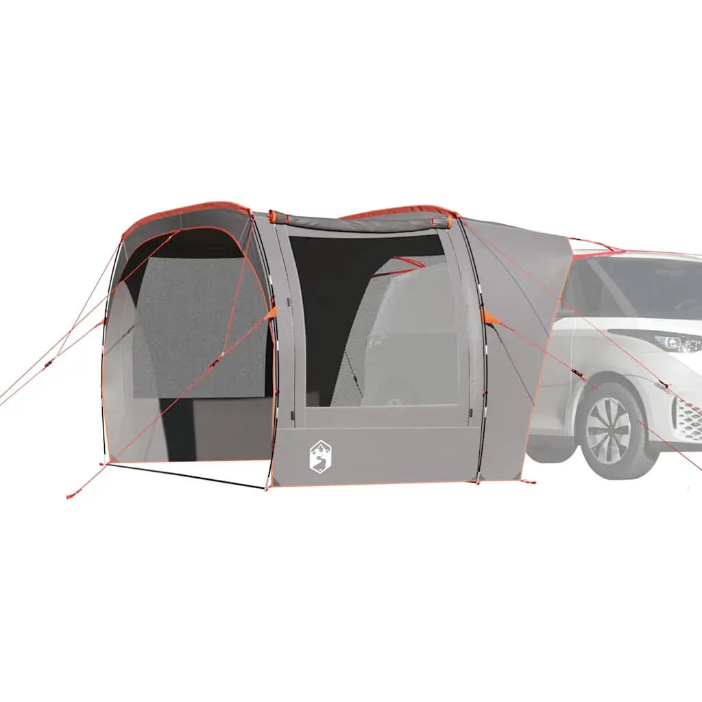 Tenda da Campeggio per Auto Grigio e Arancione Impermeabile