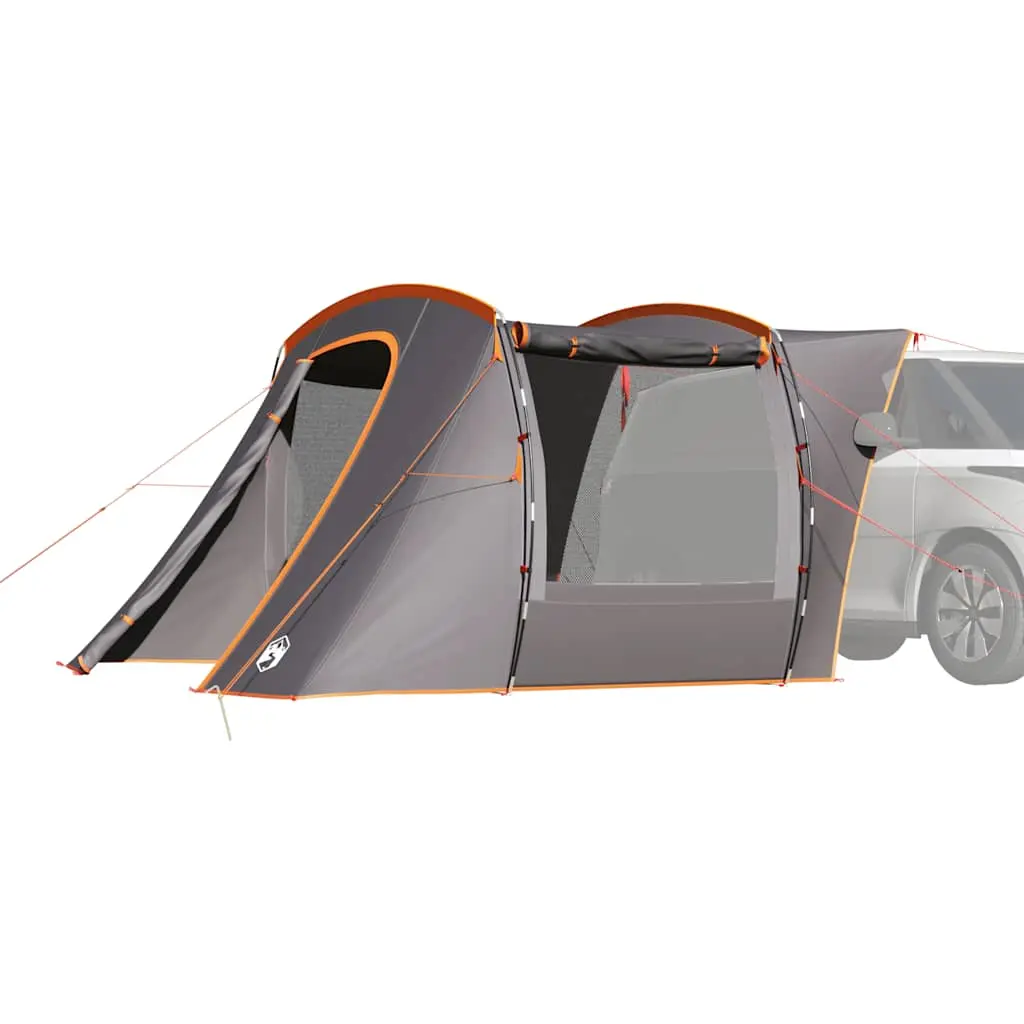 Tenda da Campeggio per Auto Grigio e Arancione Impermeabile