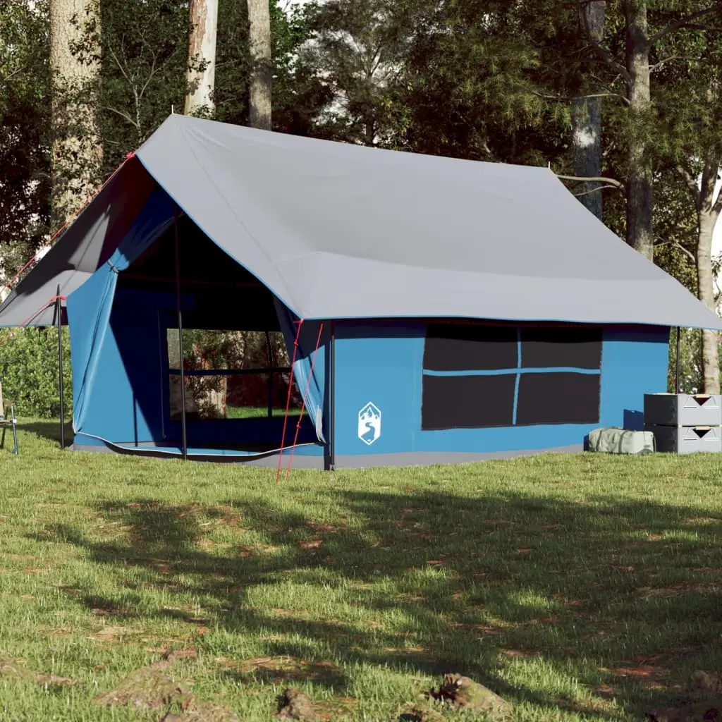 Tenda da Campeggio per 5 Persone Blu Impermeabile