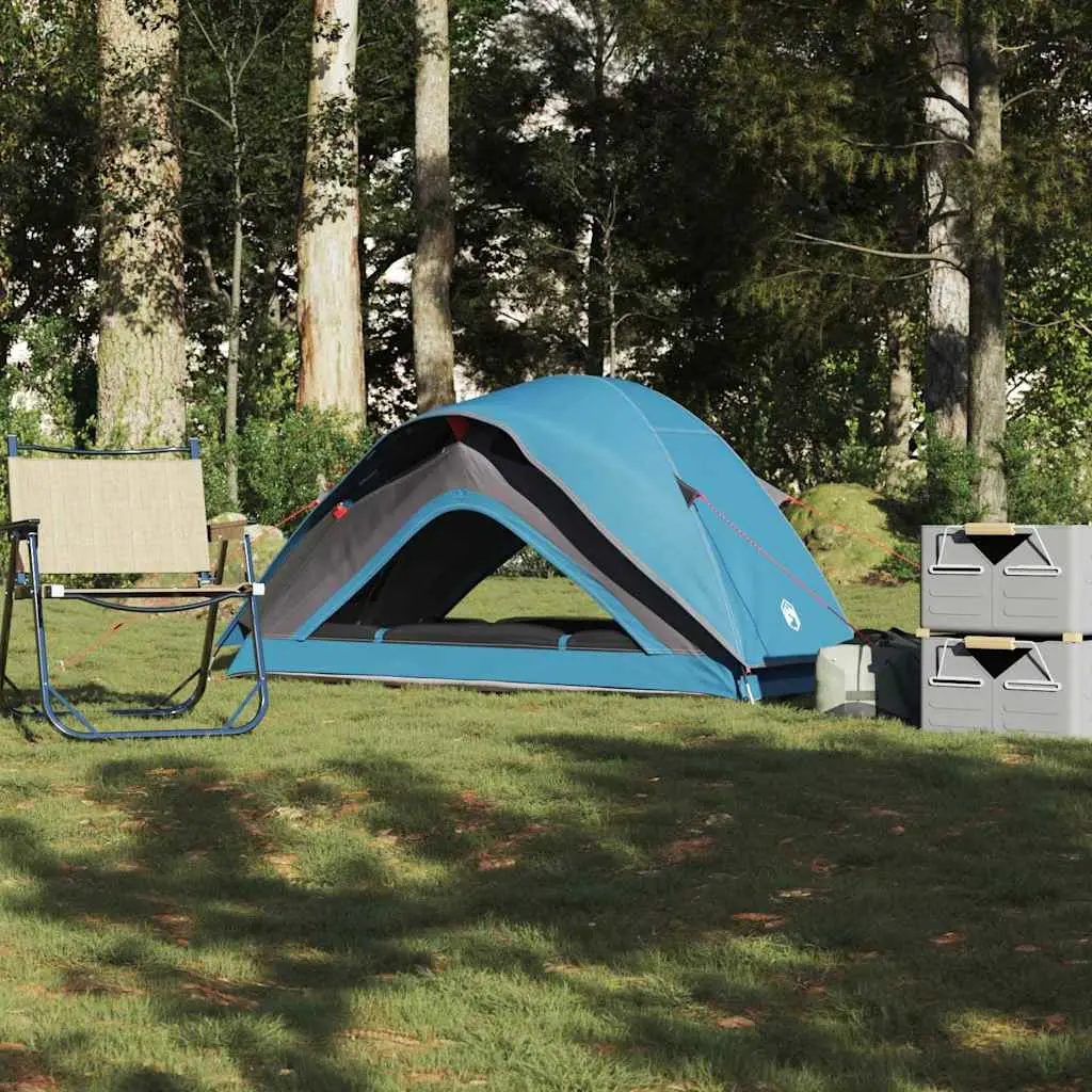 Tenda da Campeggio per 1 Persona Blu Impermeabile