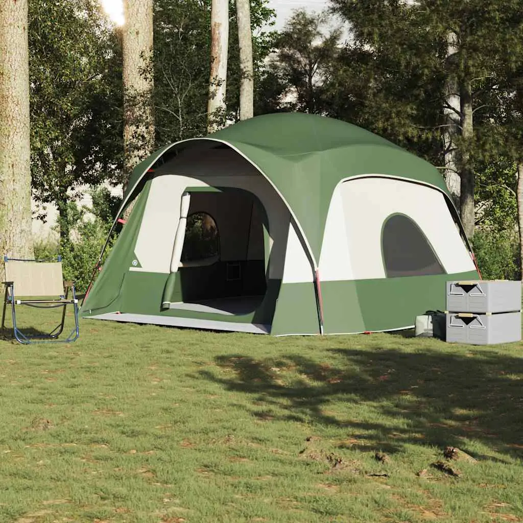 Tenda Familiare Cabina per 6 Persone Verde Impermeabile