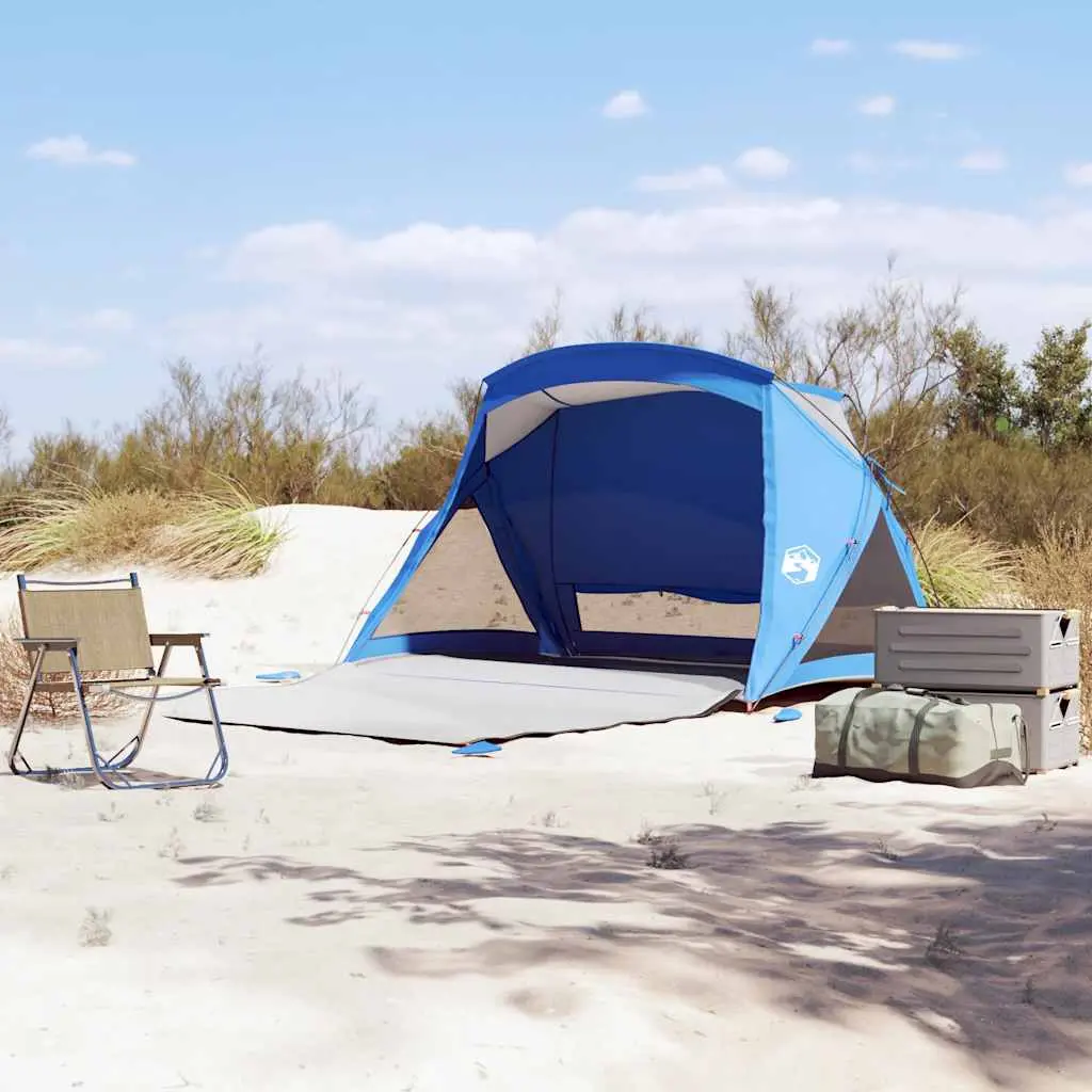 Tenda da Spiaggia 2 Persone Azzurra Impermeabile