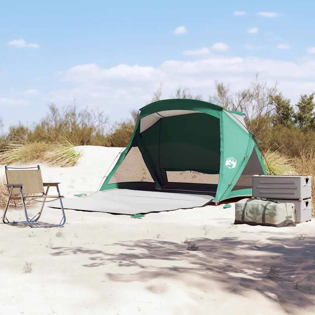 Tenda da Spiaggia 2 Persone Verde Mare Impermeabile