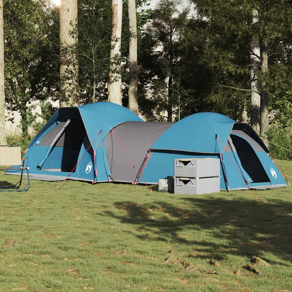 Tenda da Campeggio per 5 Persone Blu Impermeabile