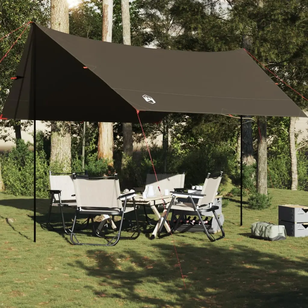 Telone da Campeggio Marrone 438x376x212 cm Impermeabile