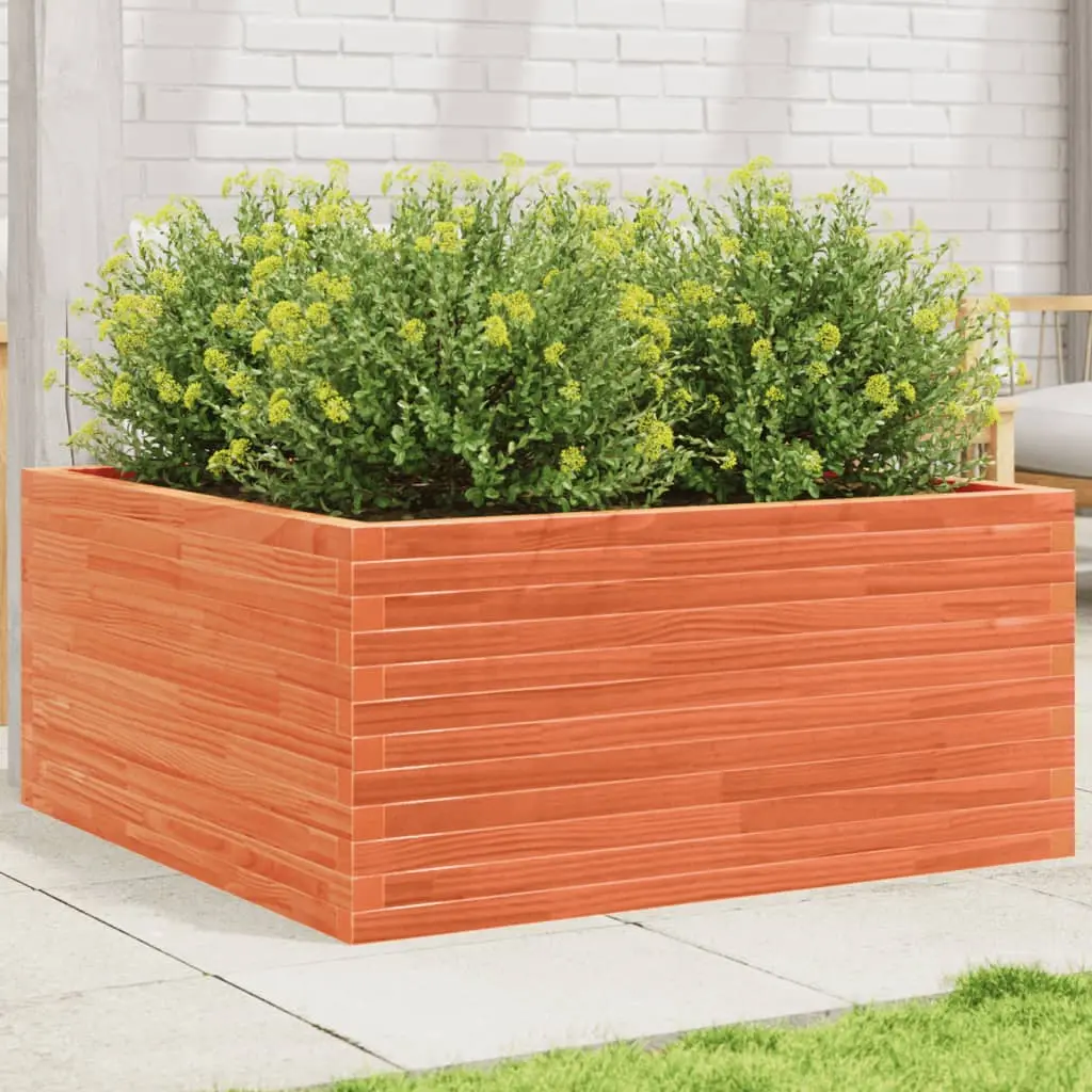 Fioriera Giardino 100x100x46 cm Legno Massello Pino