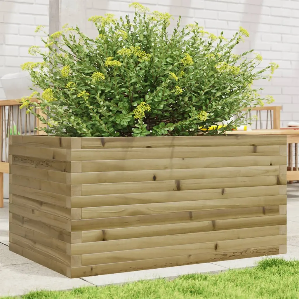 Fioriera da Giardino 90x60x46 cm in Legno di Pino Impregnato