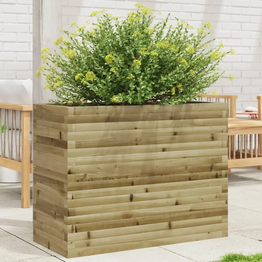 Fioriera da Giardino 90x40x68,5 cm in Legno di Pino Impregnato