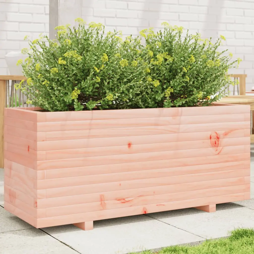 Fioriera da Giardino 110x40x49,5cm in Legno Massello di Douglas