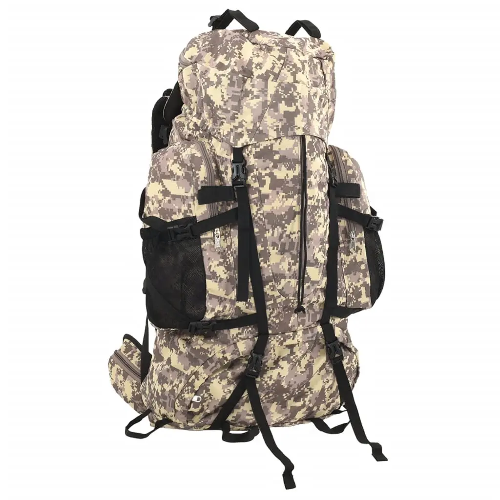 Zaino da Trekking Cammello Mimetico 80 L in Tessuto Oxford