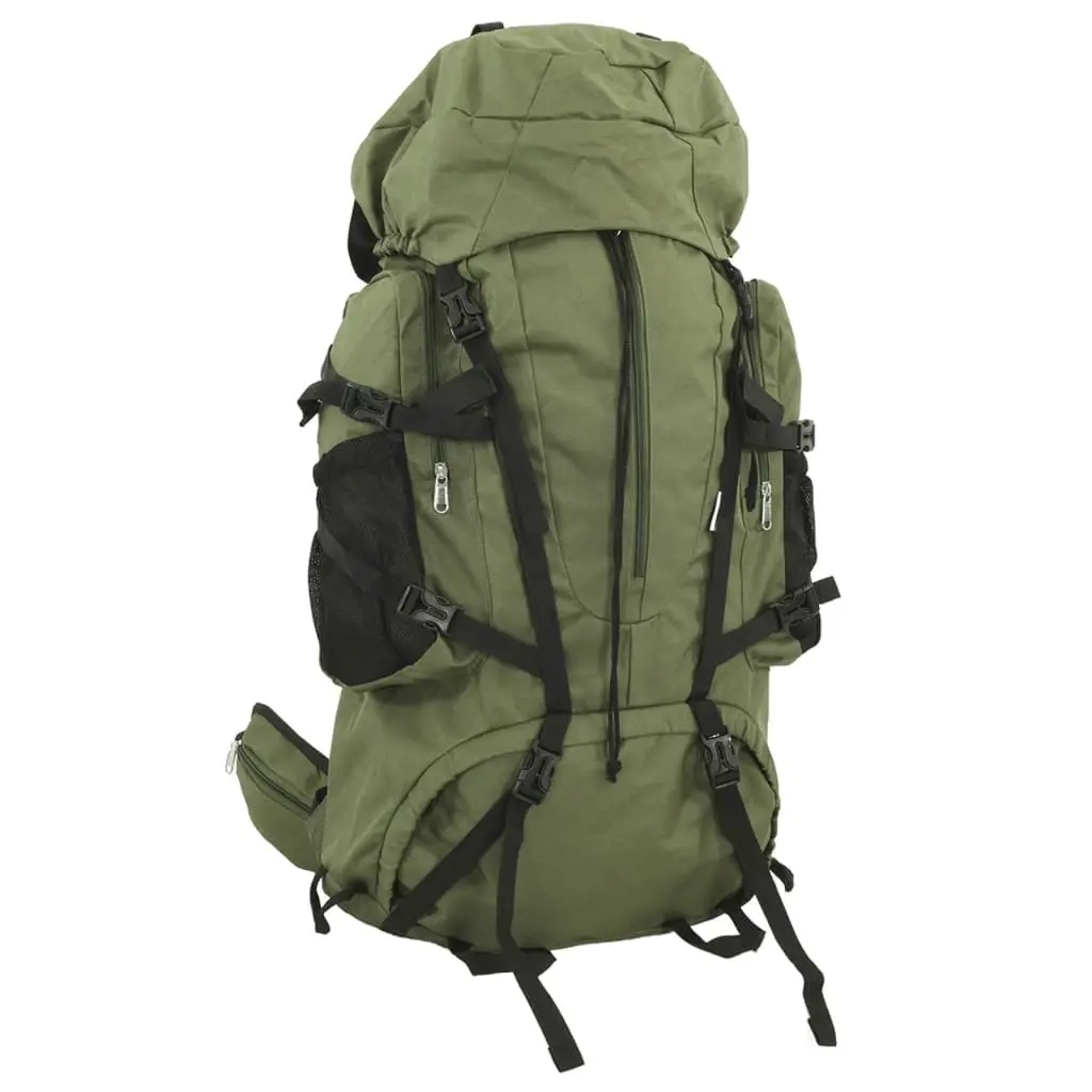 Zaino da Trekking Verde Militare 80 L in Tessuto Oxford