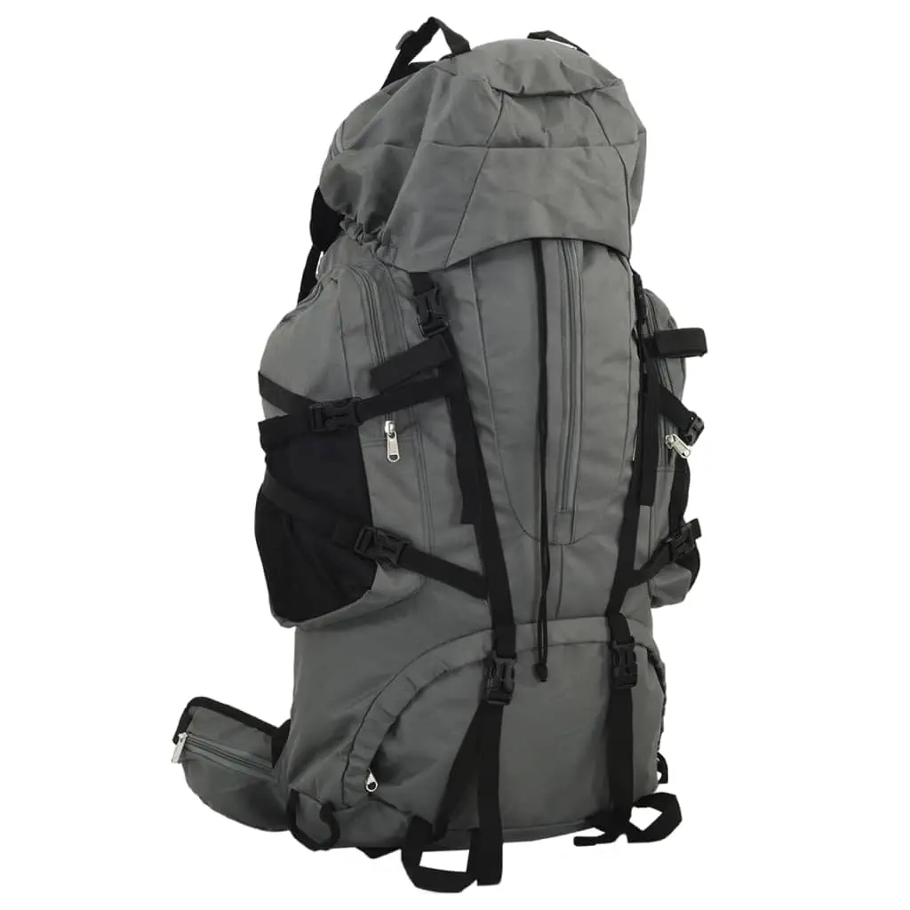 Zaino da Trekking Grigio 100 L in Tessuto Oxford