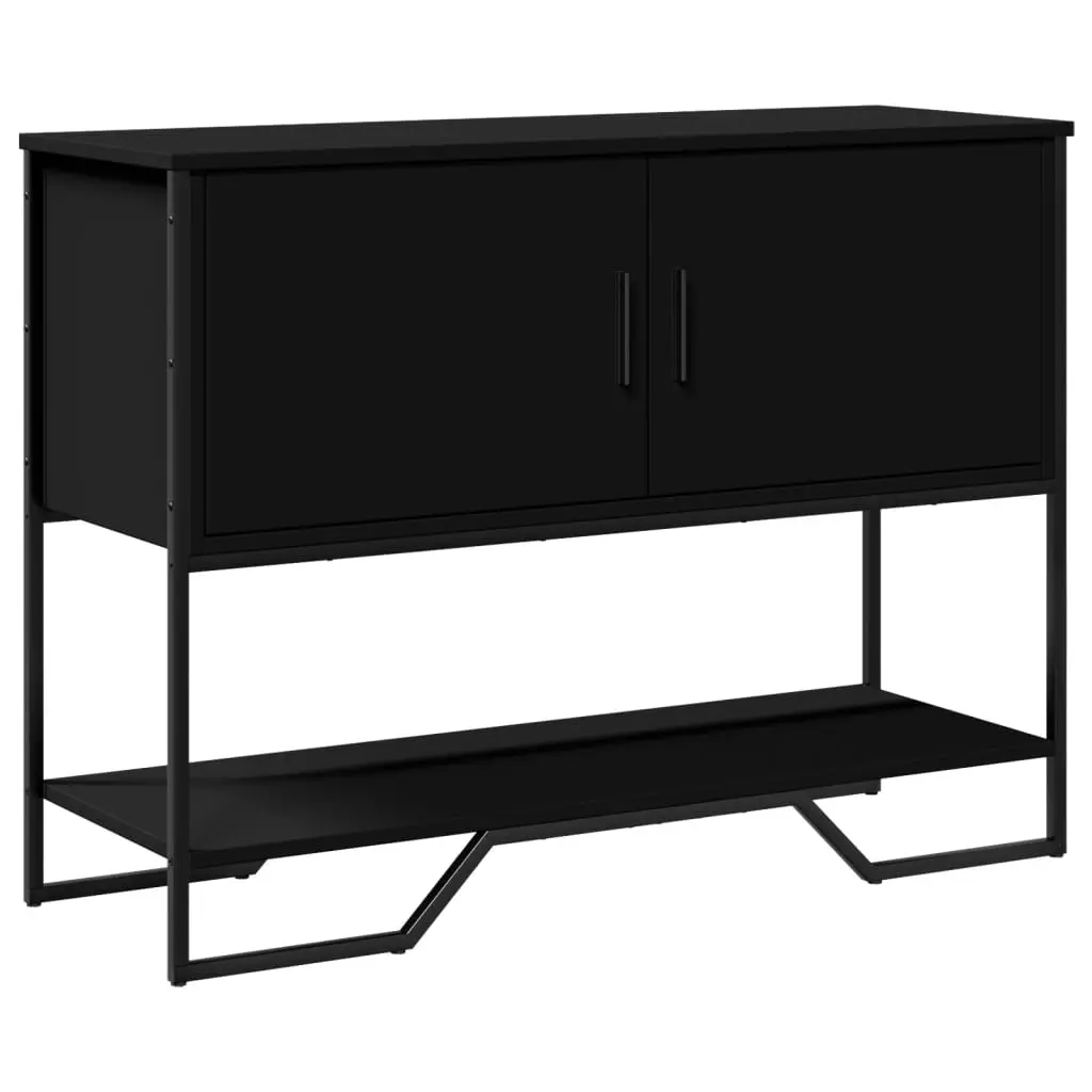 Tavolo Consolle Nero 100x35x74,5 cm in Truciolato