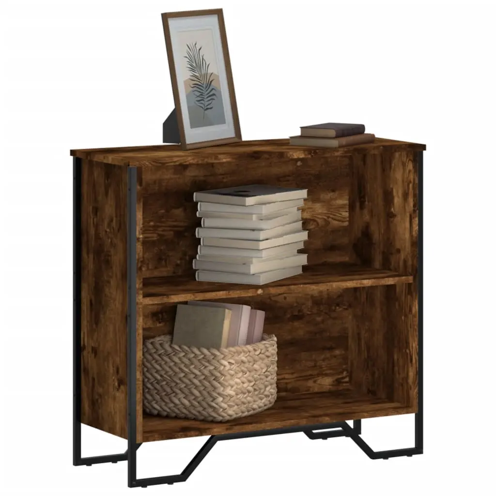 Libreria Rovere Fumo 80x31x74,5 cm in Truciolato