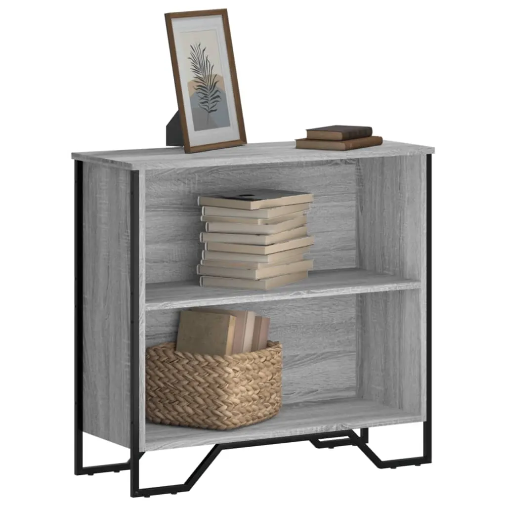 Libreria Grigio Sonoma 80x31x74,5 cm in Legno Multistrato