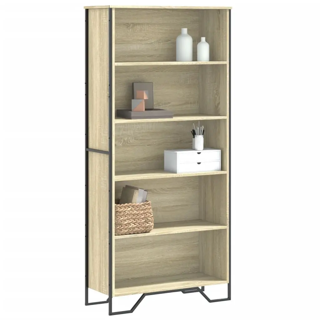 Libreria Rovere Sonoma 80x31x169 cm in Truciolato