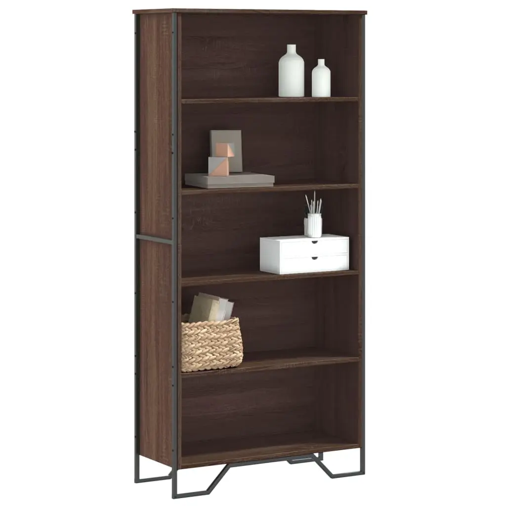 Libreria Rovere Marrone 80x31x169 cm in Truciolato