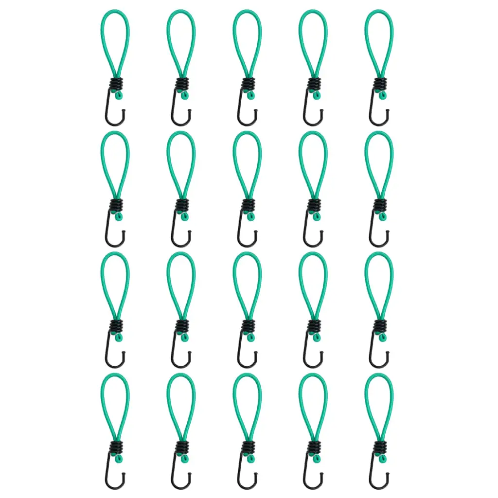 Corde Elastiche con Ganci 20 pz 15 cm