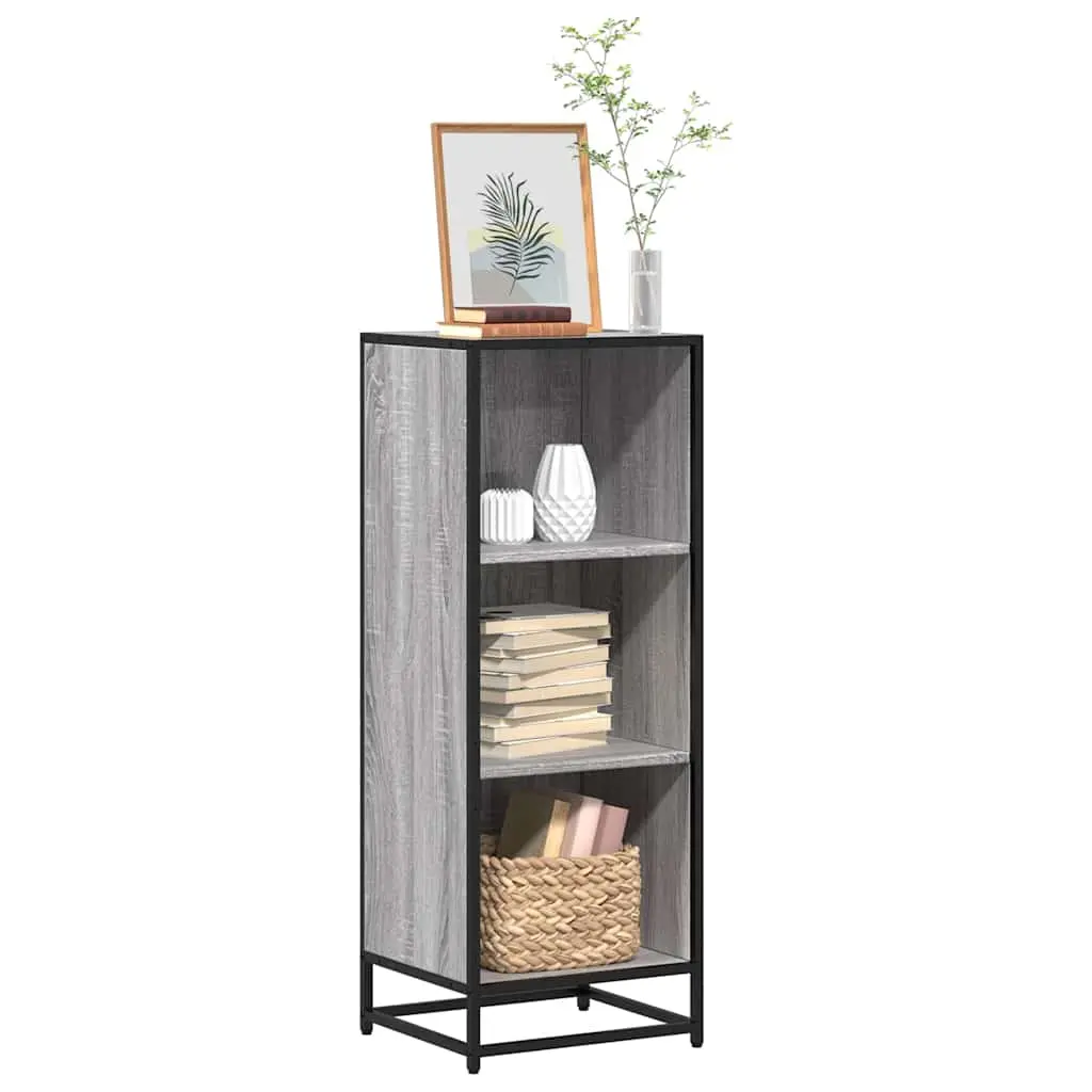 Libreria Grigio Sonoma 40x35x107,5 cm in Legno Multistrato