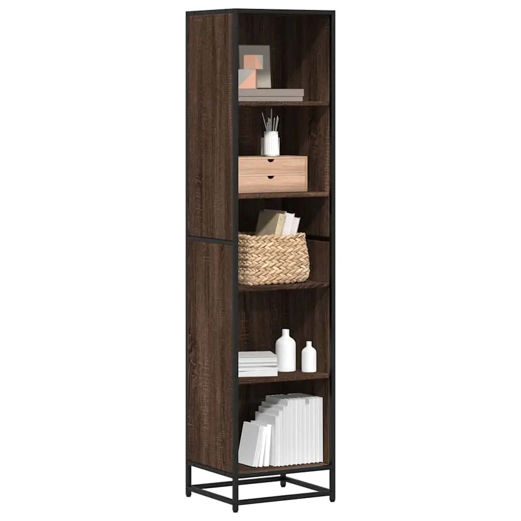 Libreria Rovere Marrone 40x35x170,5 cm in Legno Multistrato