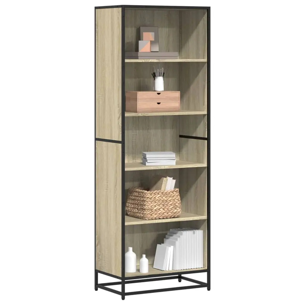 Libreria Rovere Sonoma 60x35x170,5 cm in Truciolato