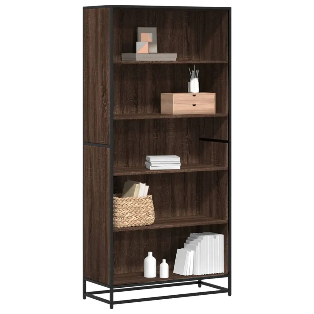 Libreria Rovere Marrone 80,5x35x170,5 cm in Truciolato