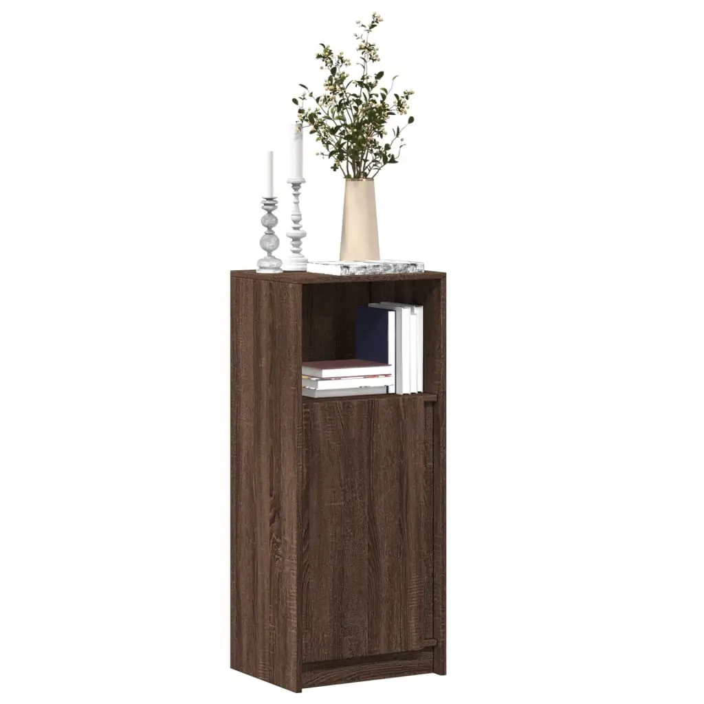 Credenza con LED Rovere Marrone 42,5x34x100cm Legno Multistrato