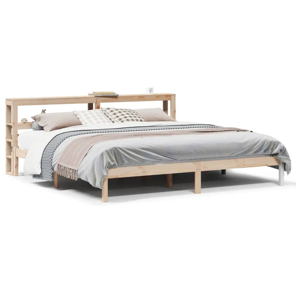 Letto senza Materasso 180x200 cm in Legno Massello di Pino