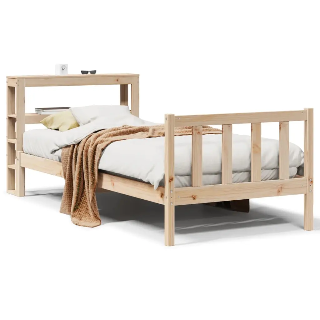 Letto senza Materasso 90x200 cm in Legno Massello di Pino