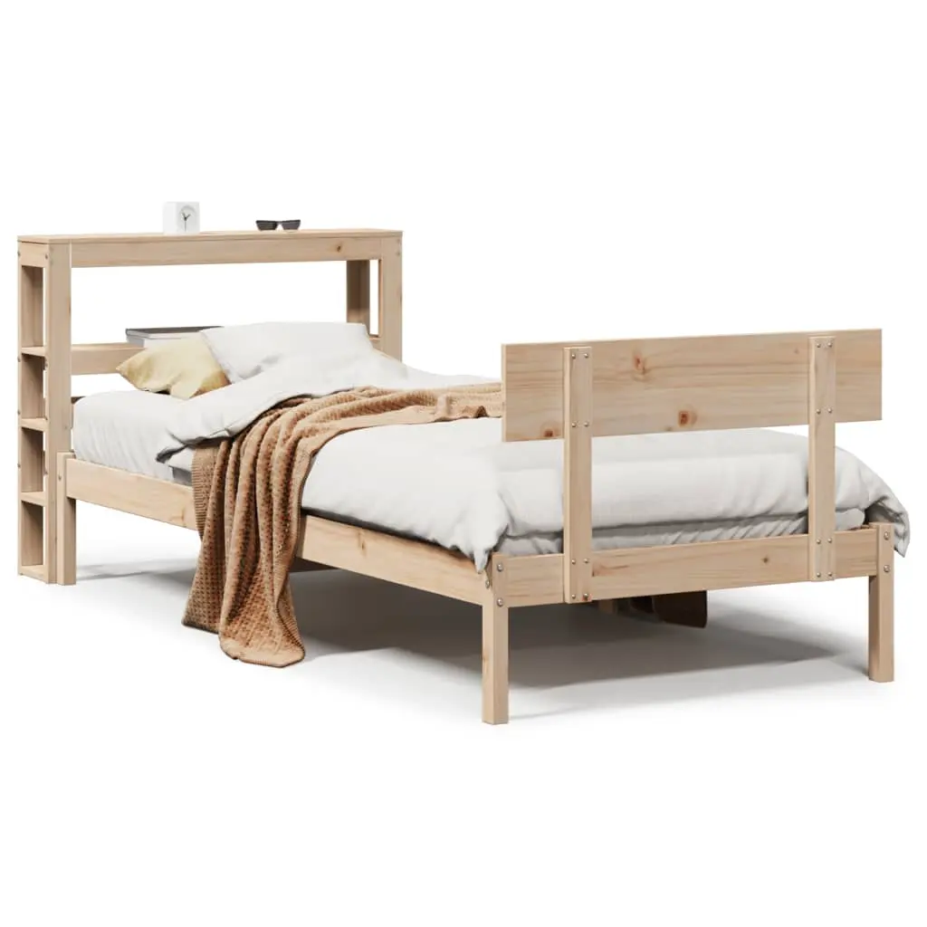 Letto senza Materasso 90x200 cm in Legno Massello di Pino