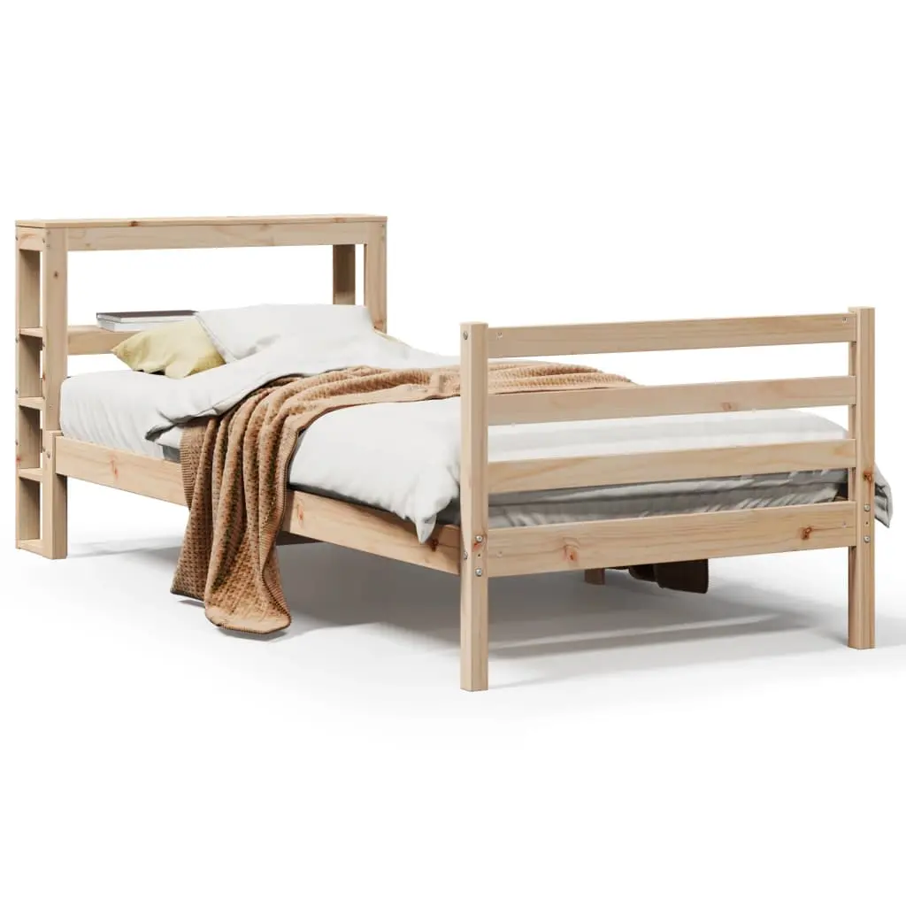 Letto senza Materasso 75x190 cm in Legno Massello Pino