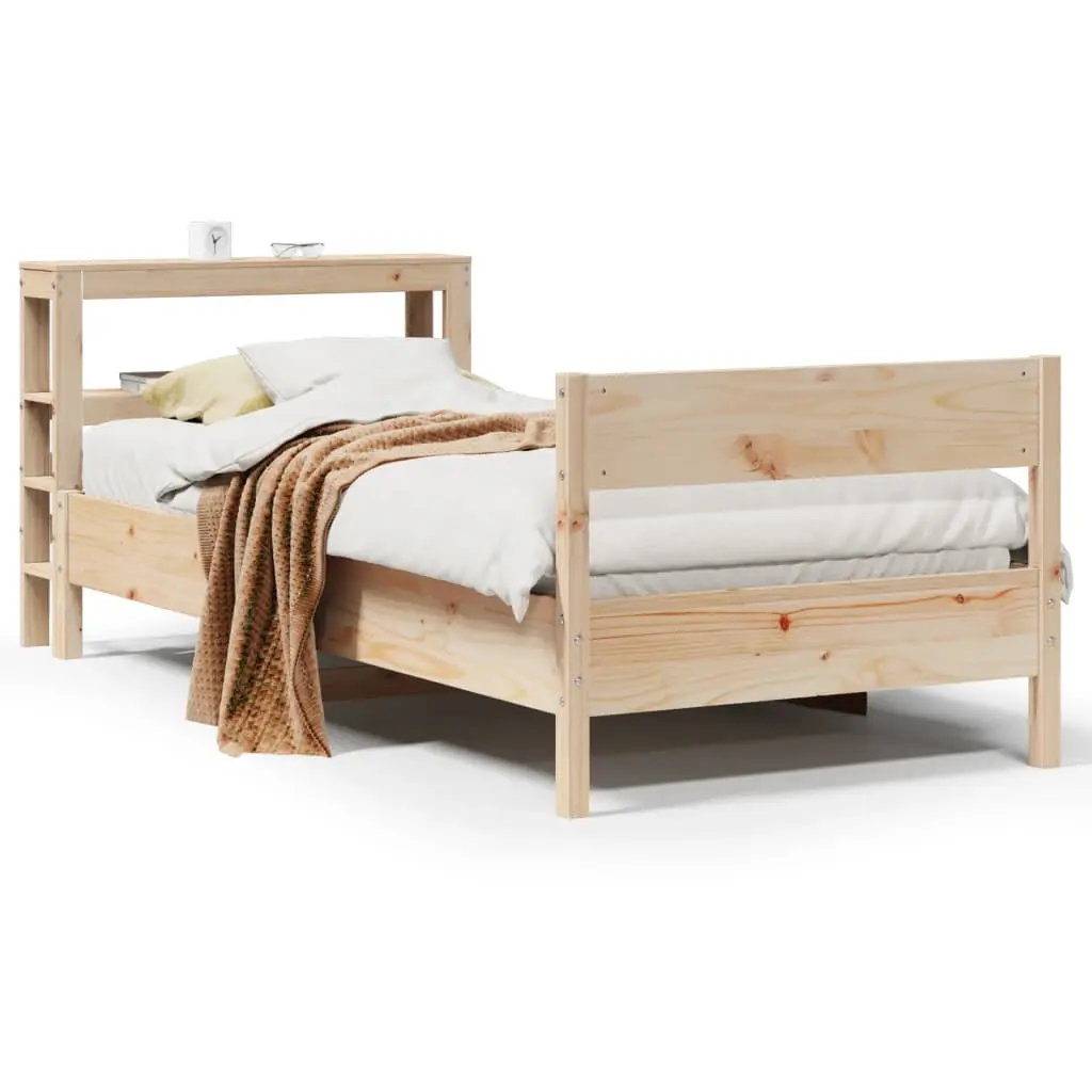 Letto senza Materasso 90x200 cm in Legno Massello di Pino