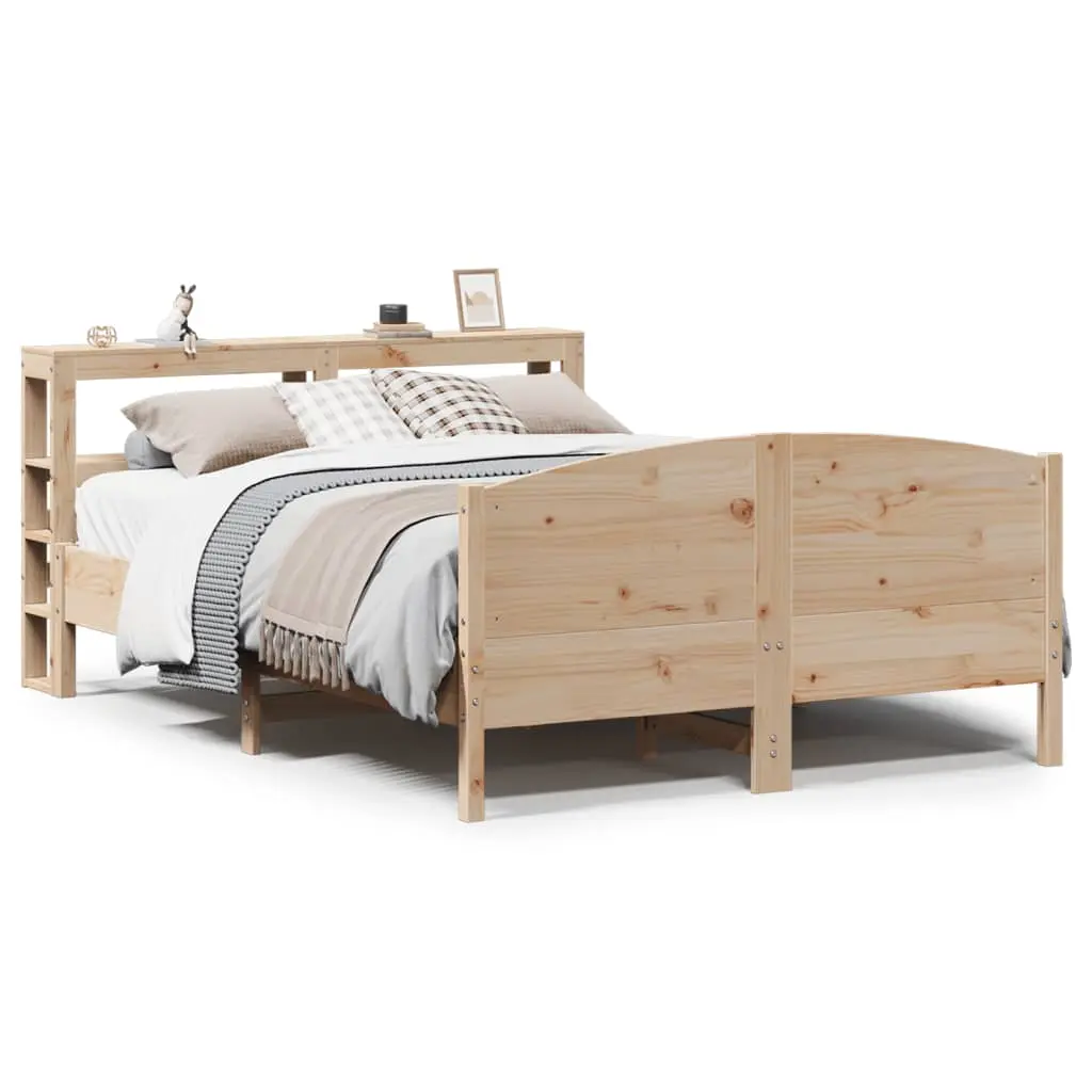 Letto senza Materasso 150x200 cm in Legno Massello di Pino