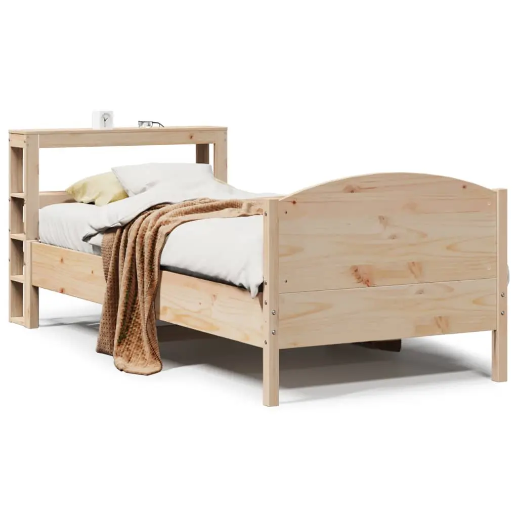 Letto senza Materasso 90x200 cm in Legno Massello di Pino